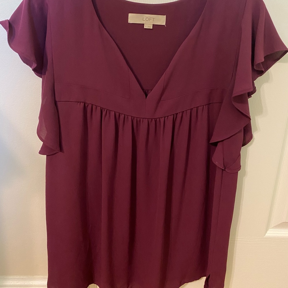 LOFT purple blouse